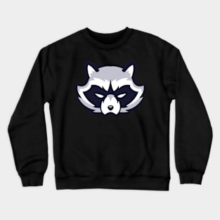 Funny Angry Raccoon Crewneck Sweatshirt